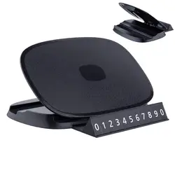 Car Phone Holder With Parking Number Plate 360 Rotate Auto Dashboard Cell Phone Stand Clip-on Phone Rack For Car Interior