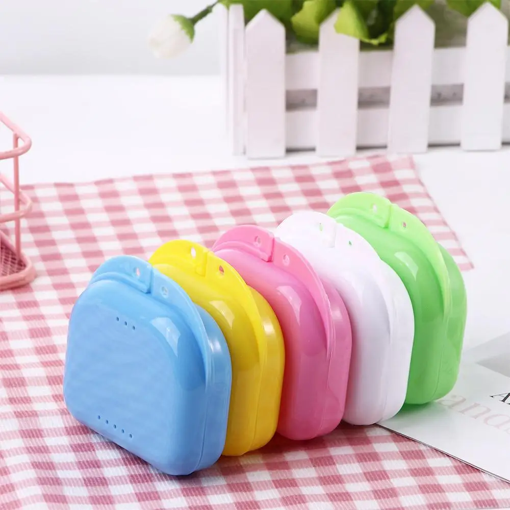 

Convenient Oral Hygiene Oral Care Practical Mouth Guard Container Dental Organizer Denture Storage Box Fake Teeth Case