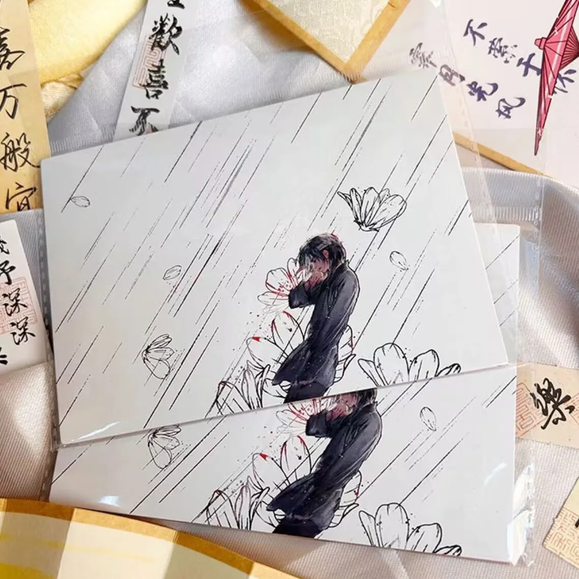 "천국 공주의 축복" "꽃의 도시의 시에련" 수분 감지 엽서 라이브 포 미 시리즈 주변기기 10*15cm