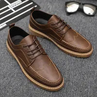 Mens Luxury Shoes Italy Oxford Leather Shoes for Men Classic Business Dress Shoes Quality Trend Casual Loafers Brogue Shoe