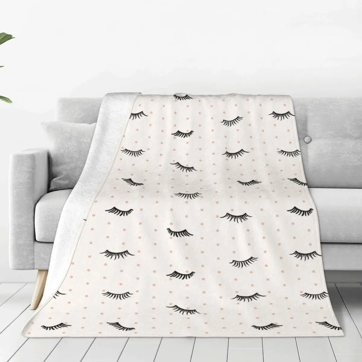 

Eyelash Eye Lashes Blanket Flannel Textile Decor Breathable Super Soft Throw Blanket for Sofa Outdoor Bedspreads