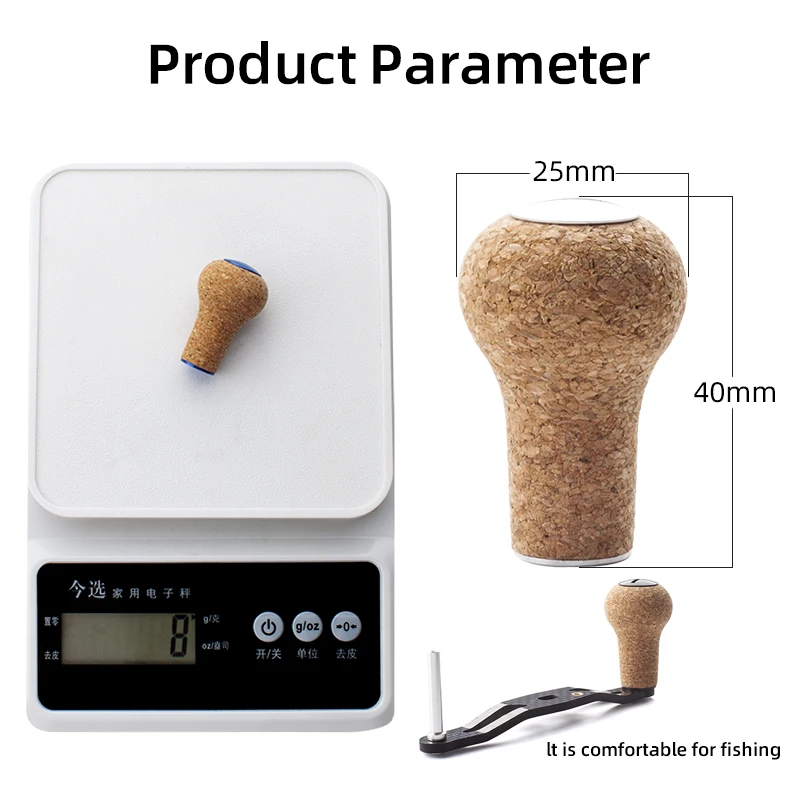 Umi 1pc Fishing Reel Handle Knob DIY Handle Accessories Rubber Cork Include 2pc Bearing Modified Grip Pill Daiw And Shima Rocker
