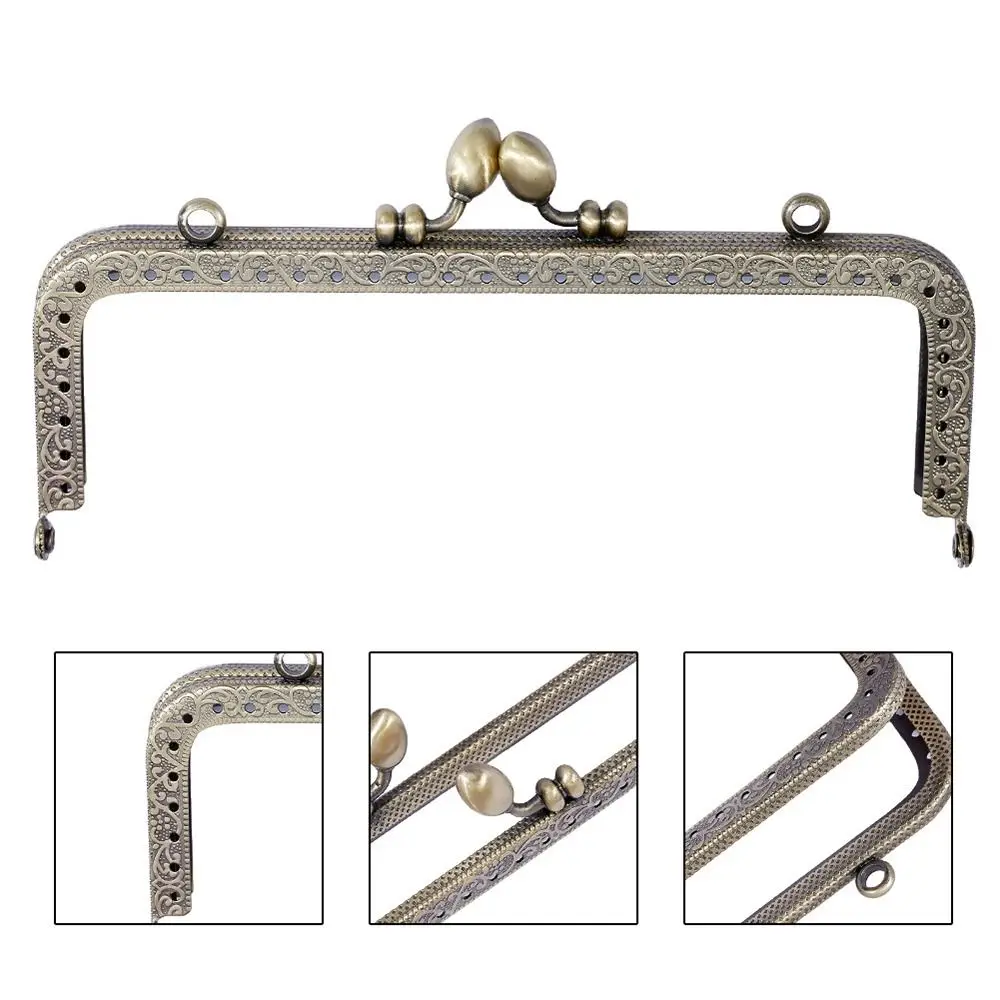 Metal DIY Craft Handle Bag Accessories Bag Making Purse Frame Purse Clasp Frame Bag Kiss Clasp Lock Purse Frame Kiss Clasp