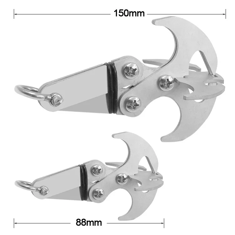 Składany hak grawitacyjny Outdoor Rock Climbing Rescue Claw Survival Mountaineering Hook Tool Wielofunkcyjne narzędzie ze stali nierdzewnej