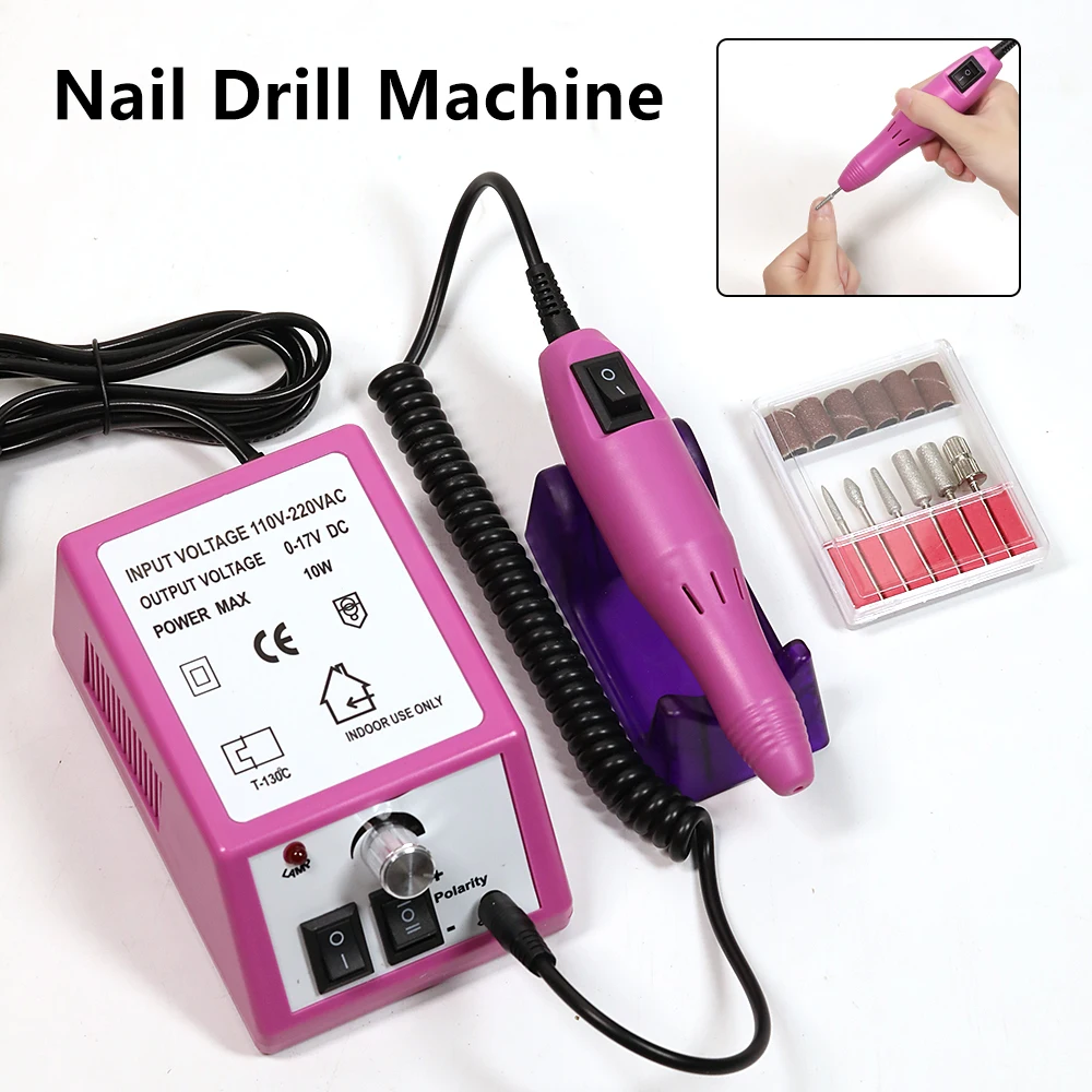 

LULAA 20000RPM Nail Drill Machine Electric Manicure Milling Cutter Kit For Gel Polish Professional Manicure Tool Salon Equipment