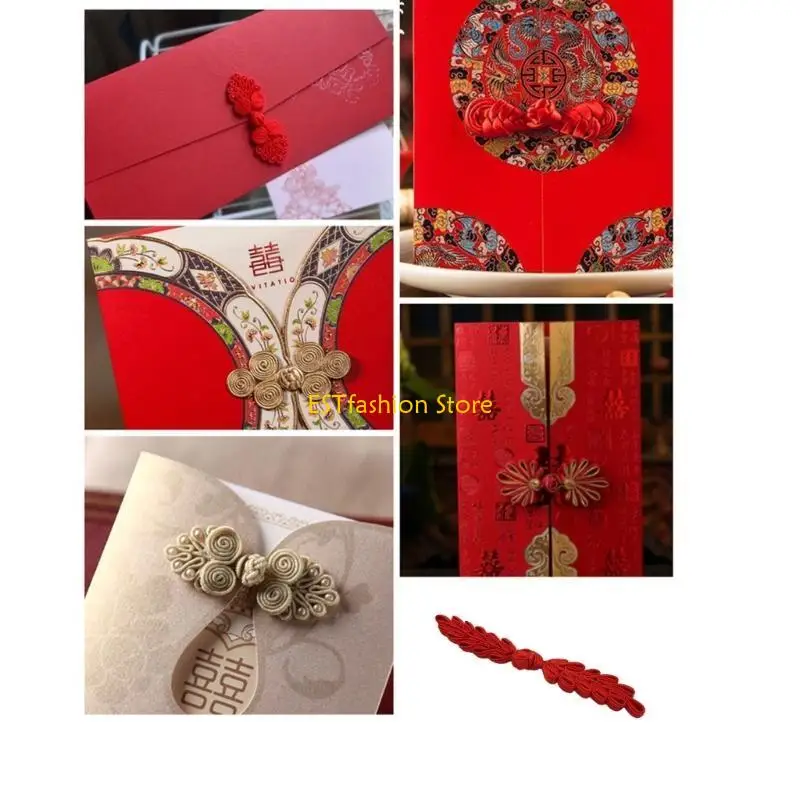

Y5GC Cheongsam Пуговицы Пшеница Уши Швейные застежки для костюма Cheongsam Han