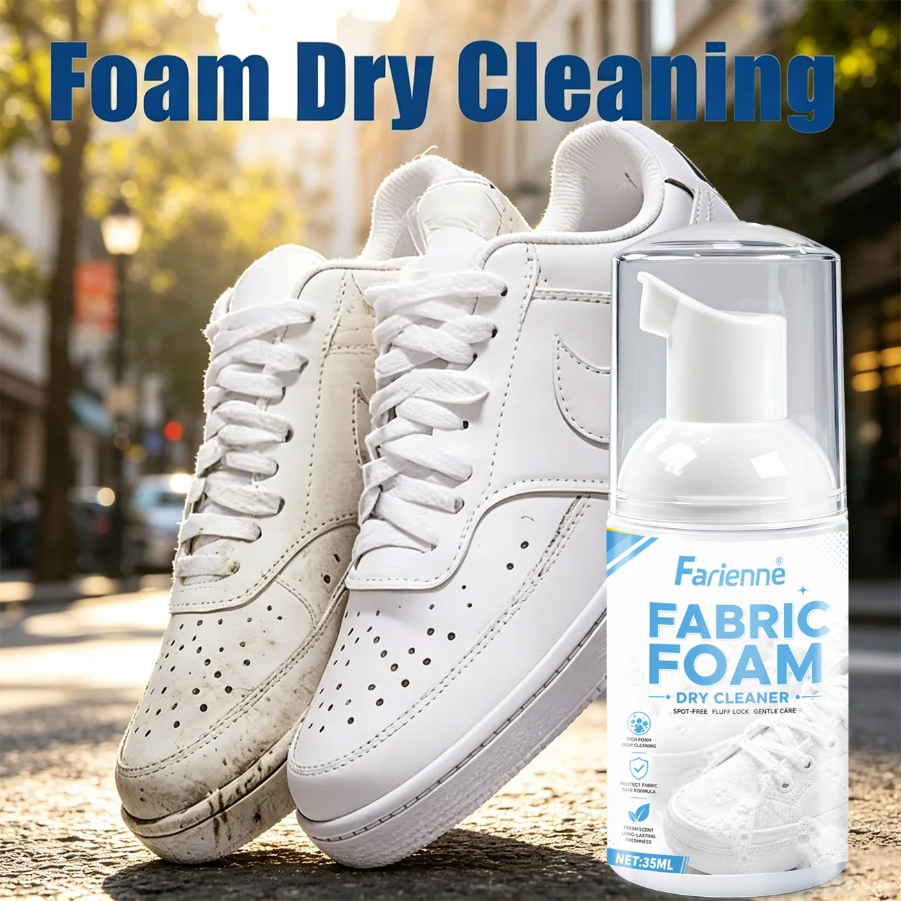 Farienne Fabric Foam Dry Clean - Sneaker Care Spray ulasan dan harga