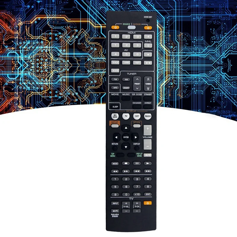 Mando a distancia de repuesto para Yamaha, Receptor AV, RX-V475, RX-V475BL, RXV475, HTR4066, RXV475BL, RAV494, ZF30350