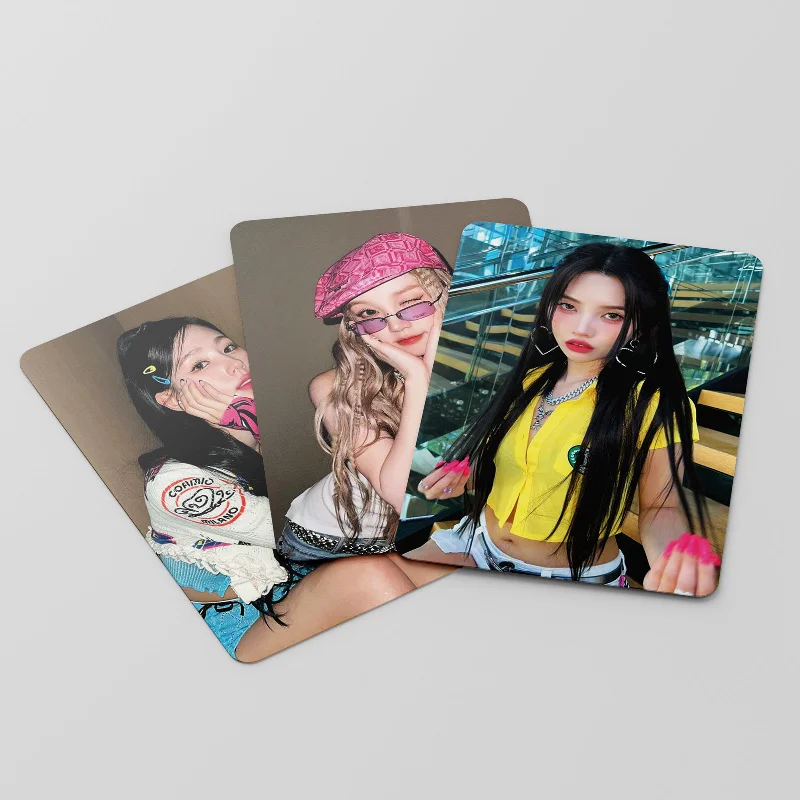 55pcs/Box Kpop GIDLE Queen Card I FEEL Lomo Photocards Minnie New Album Sweet Photo Cards Fans Collection Gift