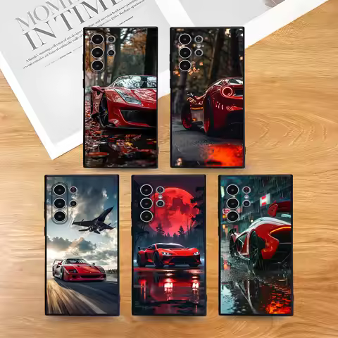 Classic F-FerRAri Phone Case For Samsung S Series S21 S22 S23 S24 S25 FE Plus Ultra TPU Soft To Skin-friendly Case