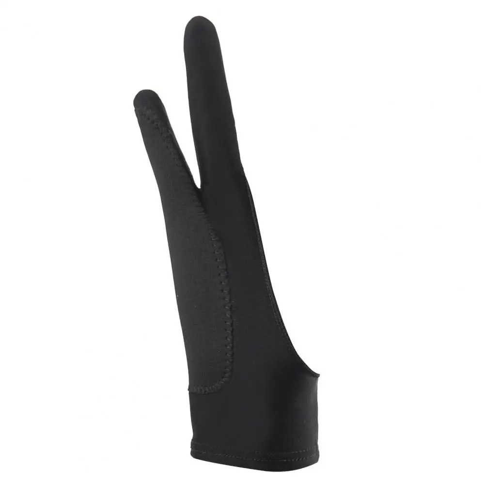 Drawing Gloves Breathable Anti-mistouch Function Gloves Stretchy Protect Screen with Two Finger Three-layered Sketching Gloves