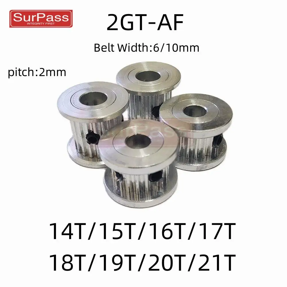 GT2/2GT 14T/15T/16T/17T/18T/19T/20T/21T Timing Pulley Bore 3/4/5/6/6.35/8mm For Belt Width: 6mm/10mm Timing Belt  3D Printing