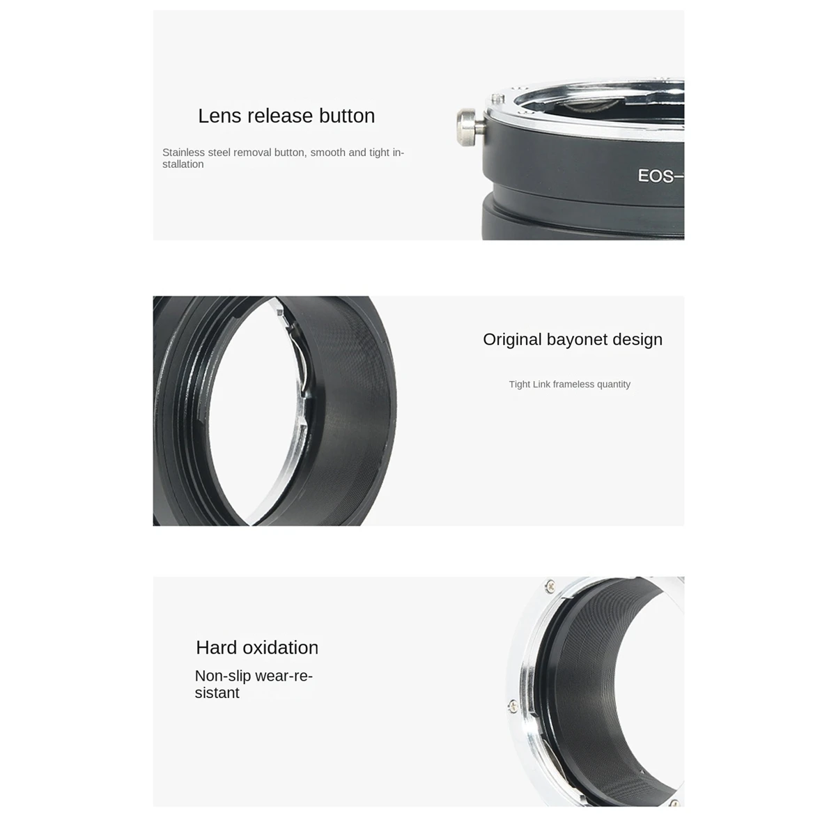 Anel Adaptador Lente para Canon EF Lens, EOS-EOSR R5 R6