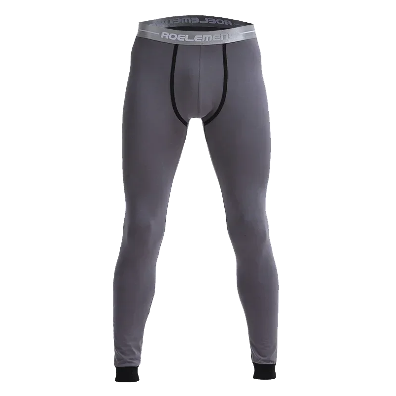 Men's long Johns single-piece thin tight-fitting underpants line pants thermal pants slim cotton woolen pants autumn and winter
