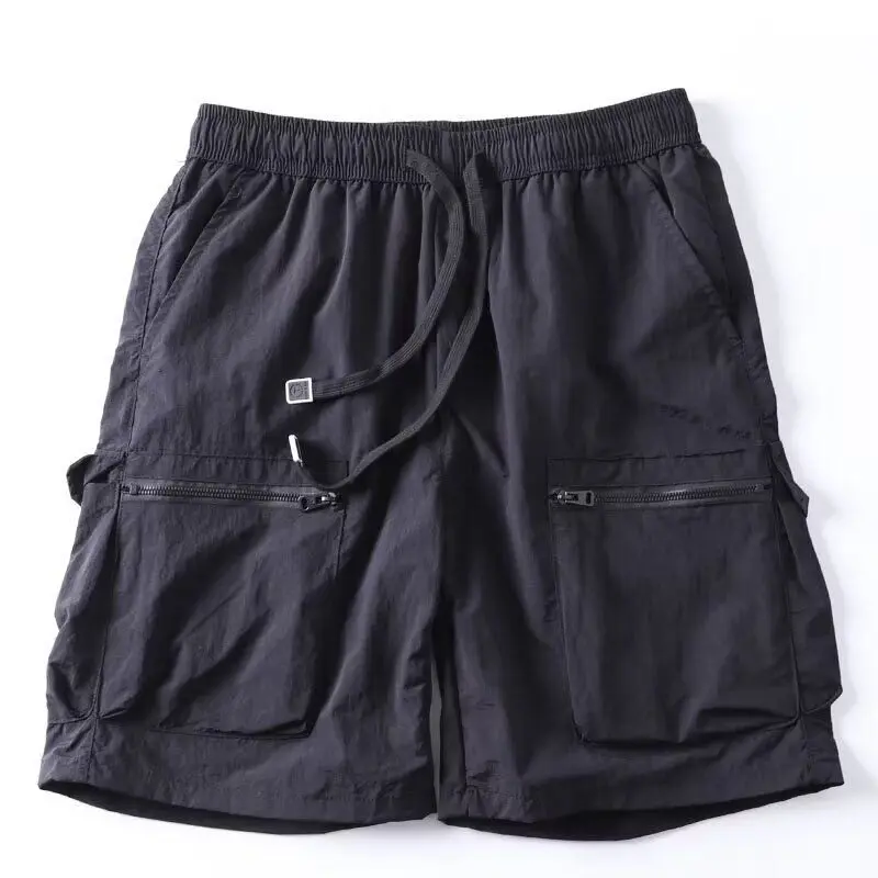 Picture 4: Summer Men's Casual Outdoor Beach Four-Quartered Shorts Loose Fit Straight Leg Workwear Pants Quick Dry Multi-Pocket Design