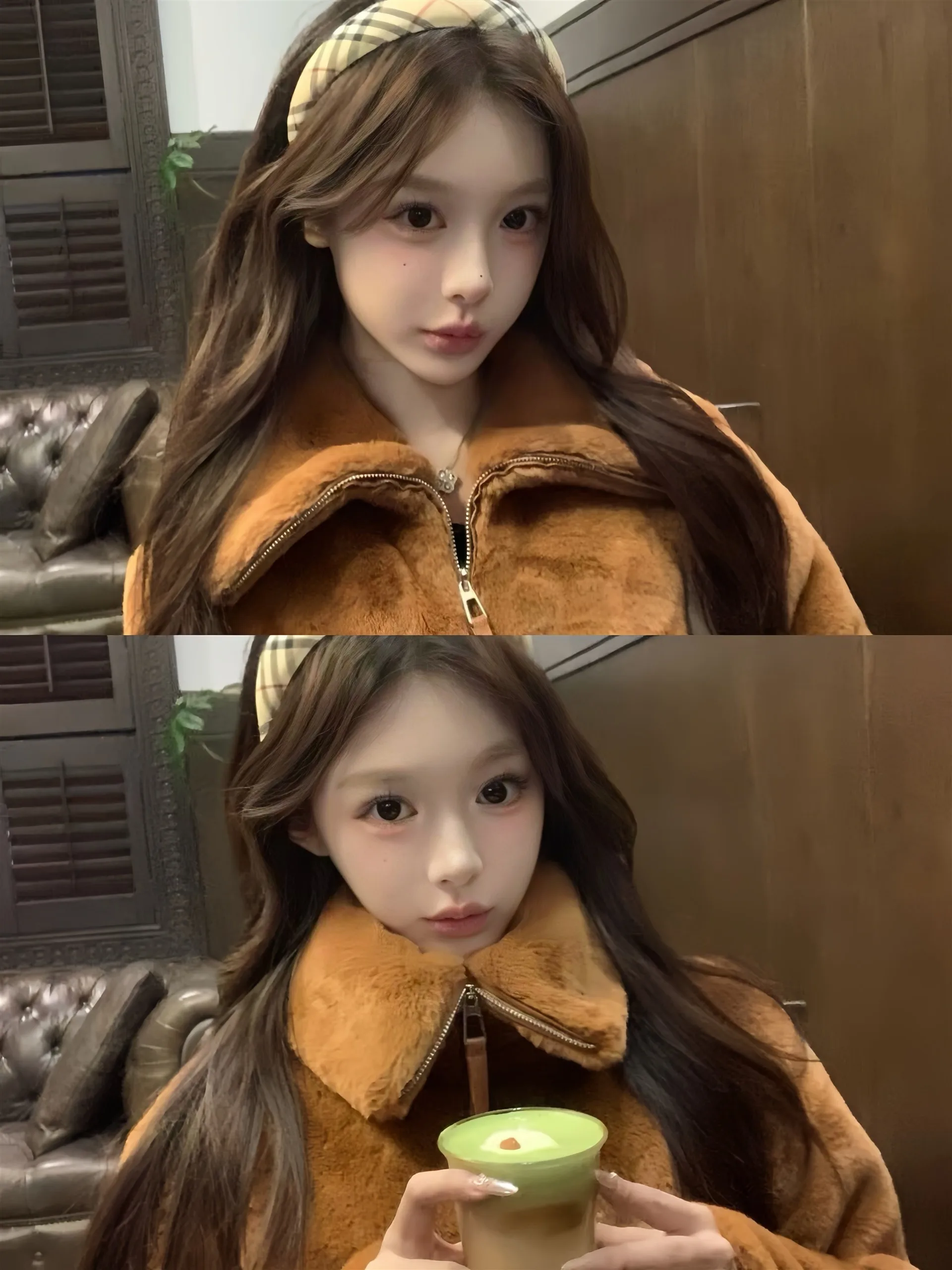 

Eco-Friendly Short Fur Coat Women's Autumn Winter Warm Slimming Stand Collar Luxury Style Synthetic Leather Jacket for Ladies