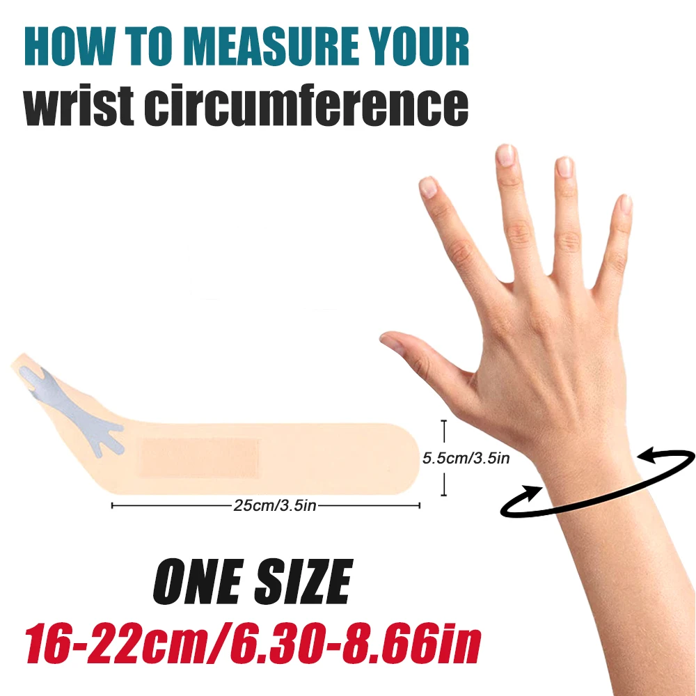 1 Pcs Adjustable Thumb Wrist Compression Sleeve for Arthritis Pain - Men and Women Elastic Liner for Plastic Splint, Home, Work