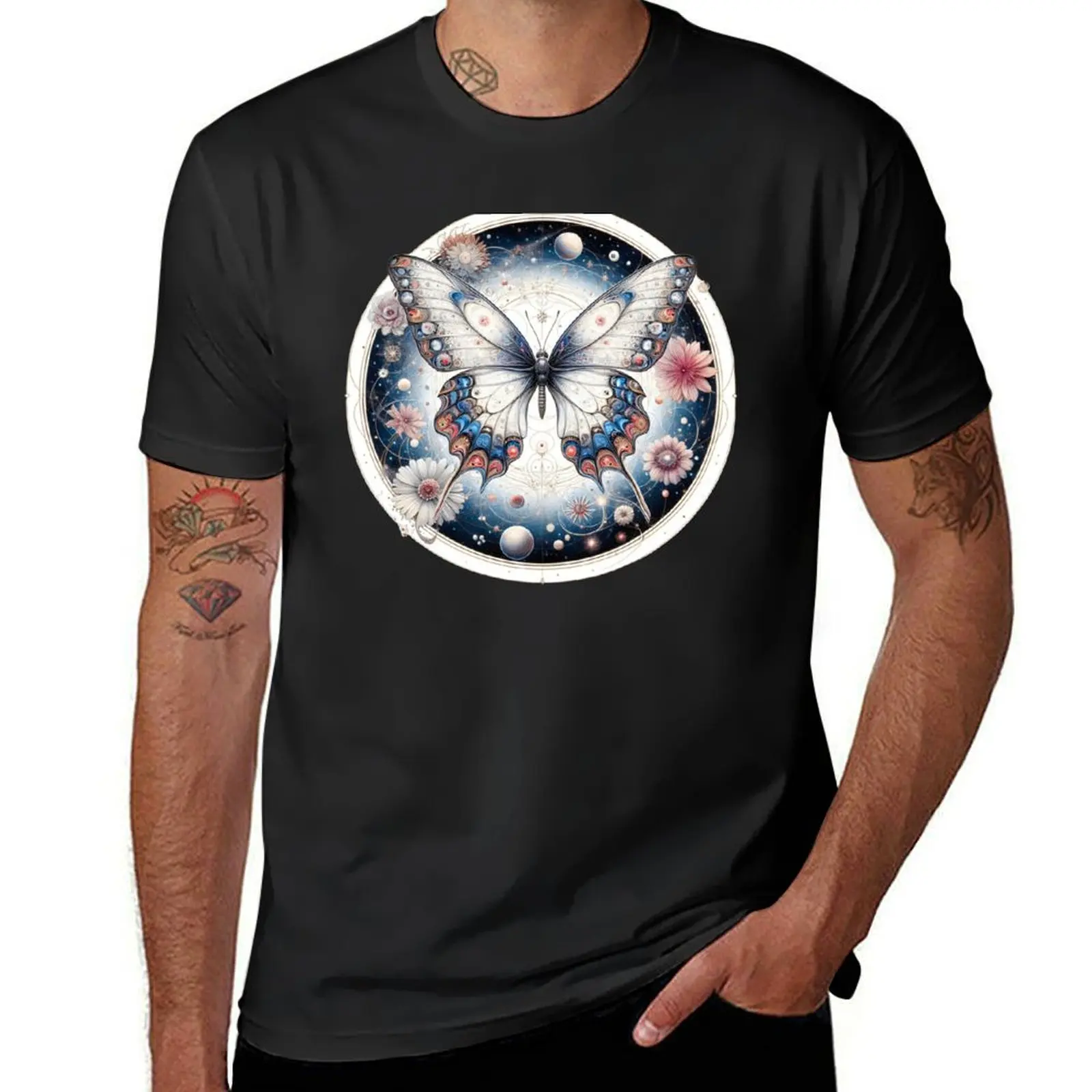 Butterfly Art #18 Butterfly Lovers T-Shirt Short sleeve tee shirts graphic tees t shirts for men cotton