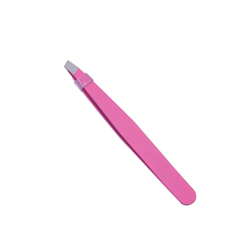 แหนบคิ้วผมสีสันความงาม Fine ขน PULLER สแตนเลส Slanted Eye Brow คลิปเครื่องมือแต่งหน้า