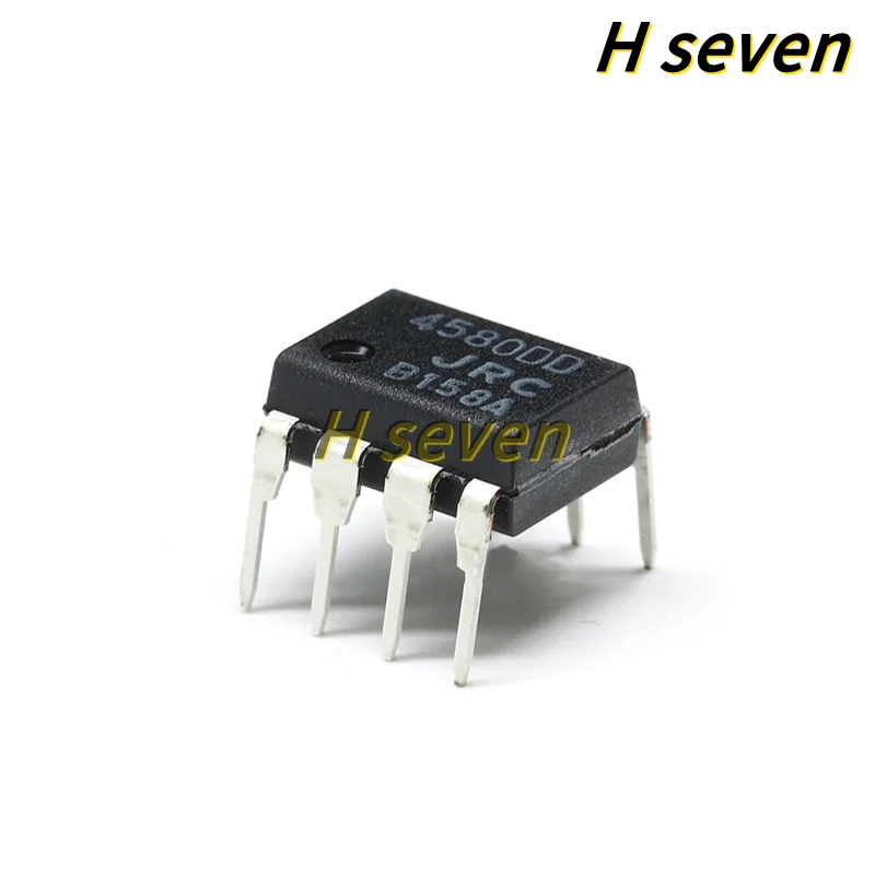 10pcs/lot New original JRC4580DD NJM4580DD DIP-8 Two-way operational amplifier Chip