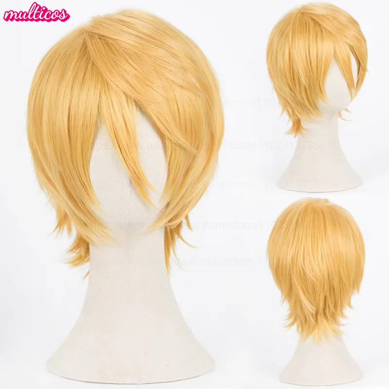 Farben Kurze Gerade Cosplay Perücke Layered Shaggy Flauschig Rot Rosa Braun Grün Blau Hitzebeständige Kunsthaar Party Anime Perücken – Detail 16