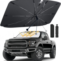 Car Sunshade Umbrella Car Sunshade Retractable Sunscreen Heat UV Insulation Front Windshield Parasol Car Interior Protection