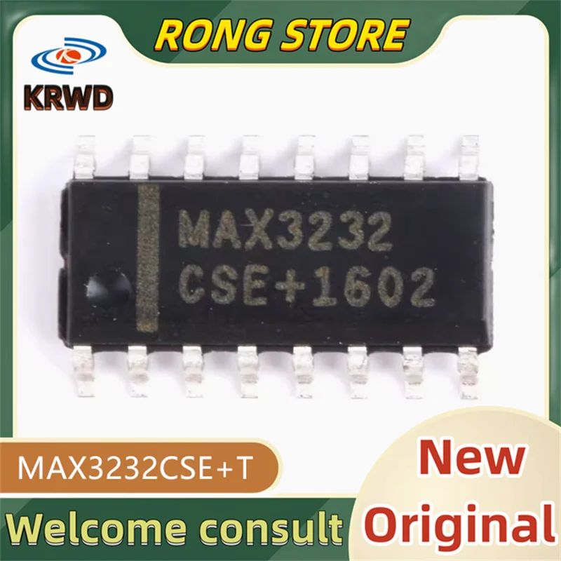 

5PCS MAX3232CSE+ New and original MAX3232CSE+T MAX3232CS MAX3232 SOP-16