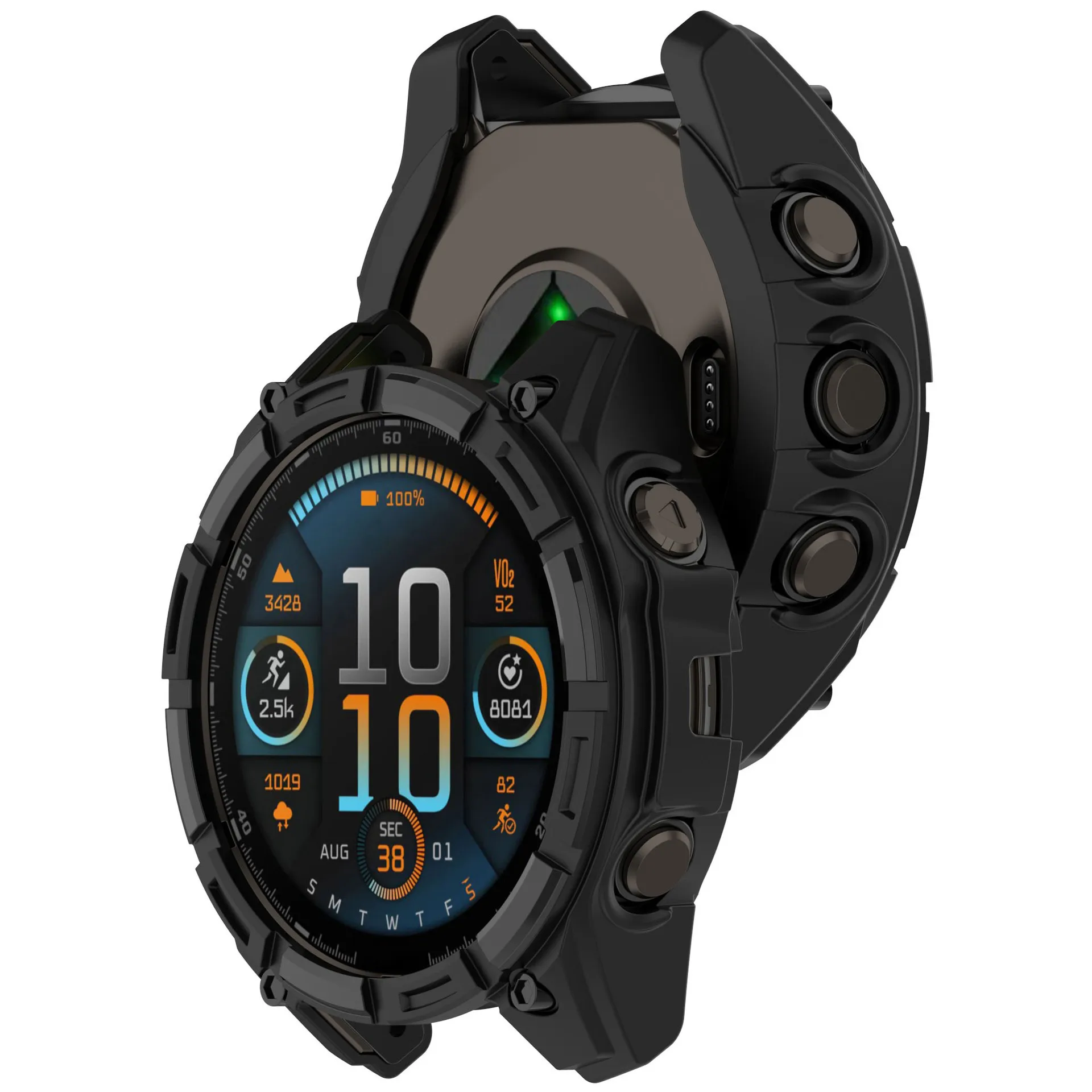 Silikonowa osłona ochronna do Garmin Fenix 8 51 mm 47 mm Miękkie silikonowe etui do zegarka Garmin Fenix 8 47 mm 51 mm Akcesoria