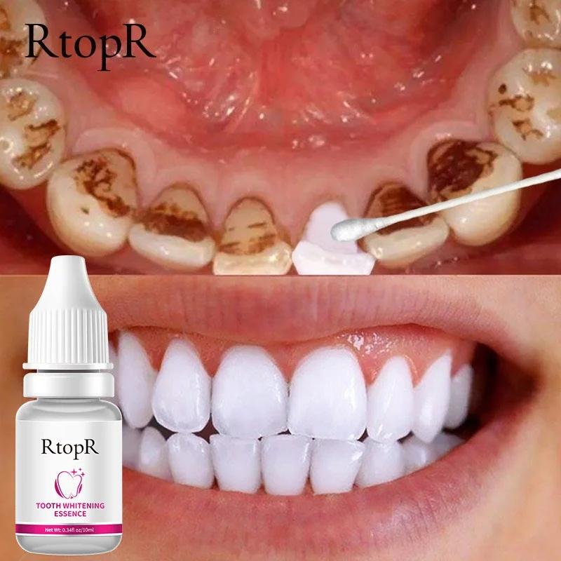 Teeth Whitening Serum Remove Plaque Stains Deep Cleaning Oral Hygiene Teeth Whitening Gel Fresh Breath Bleaching Dental Care