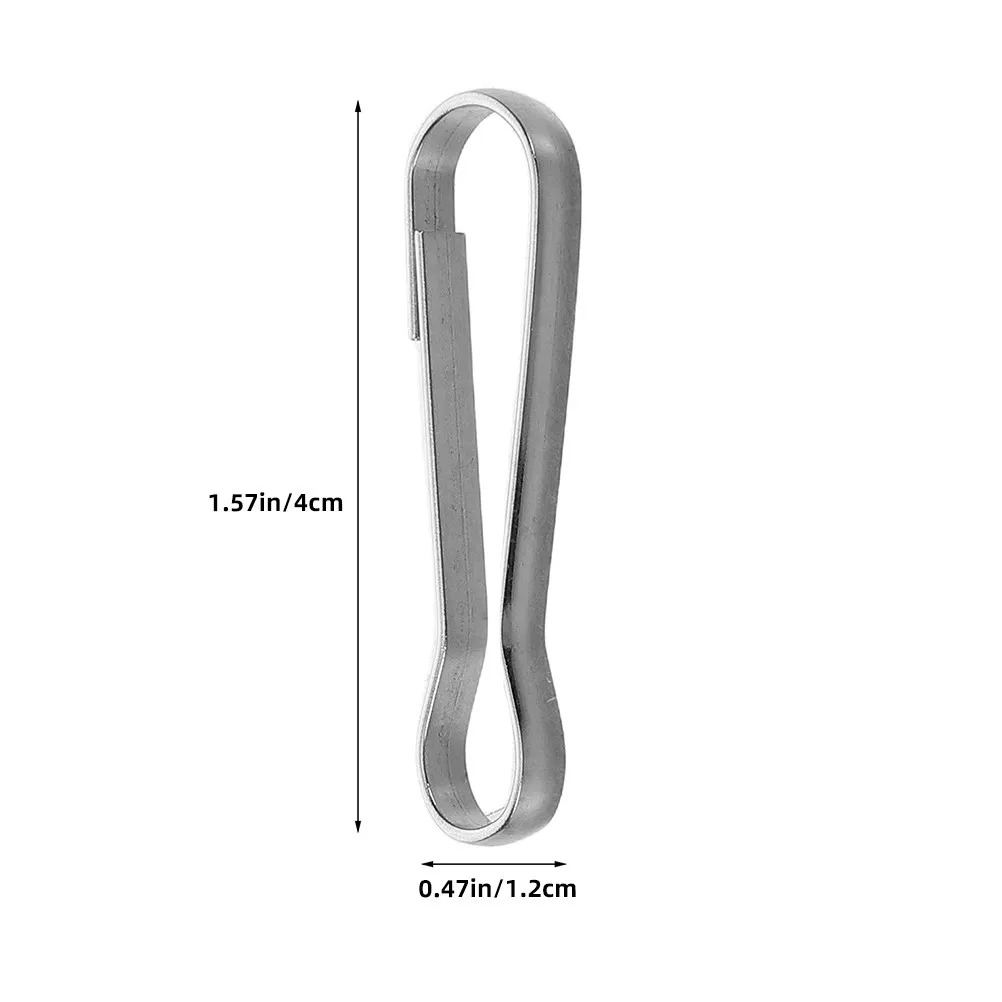 Stainless Steel Swivel Snap Hooks 200 Pack Rotating Keychain Clasps for DIY Jewelry Lanyards Badges Crafts