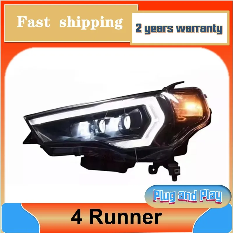 

Car Styling for Toyota 4 Runner Headlamp 2013-2019 4runner Headlight DRL Turn Signal Low High Beam Projector Lens