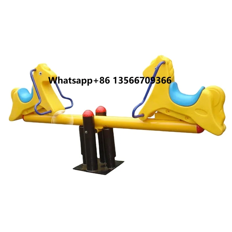 

Kindergarten Good Selling Outdoor Horse Seesaw Play Equipment