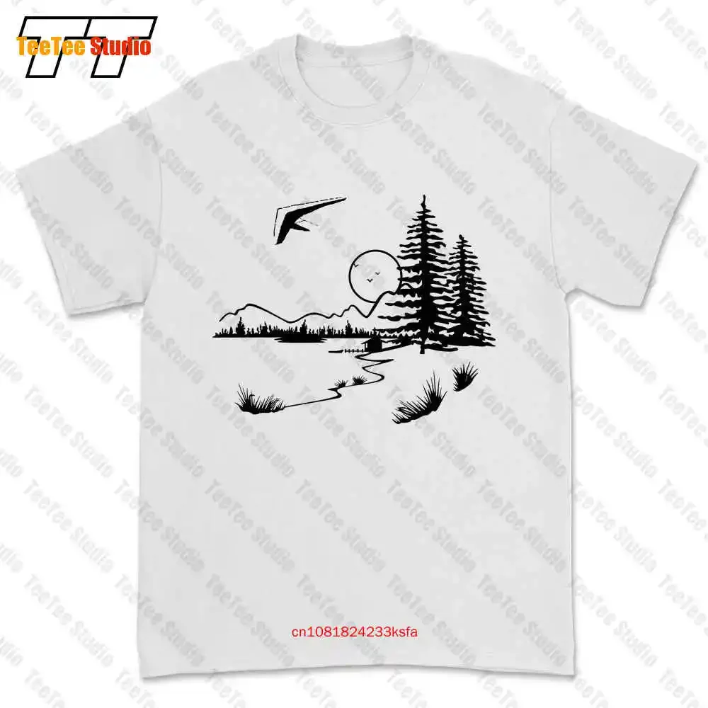 Hang Gliding Pilot Hangglider Mountain Forest Flying Sport T-shirt Tee QDPH