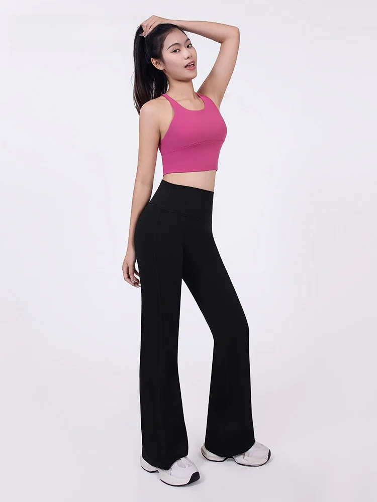 Hohe Taille Fce Gefüttert Yoga Hosen Damen Fitn Hosen Butt Lifting Pilates Abnehmen Sport Hosen Lange Casual Bot