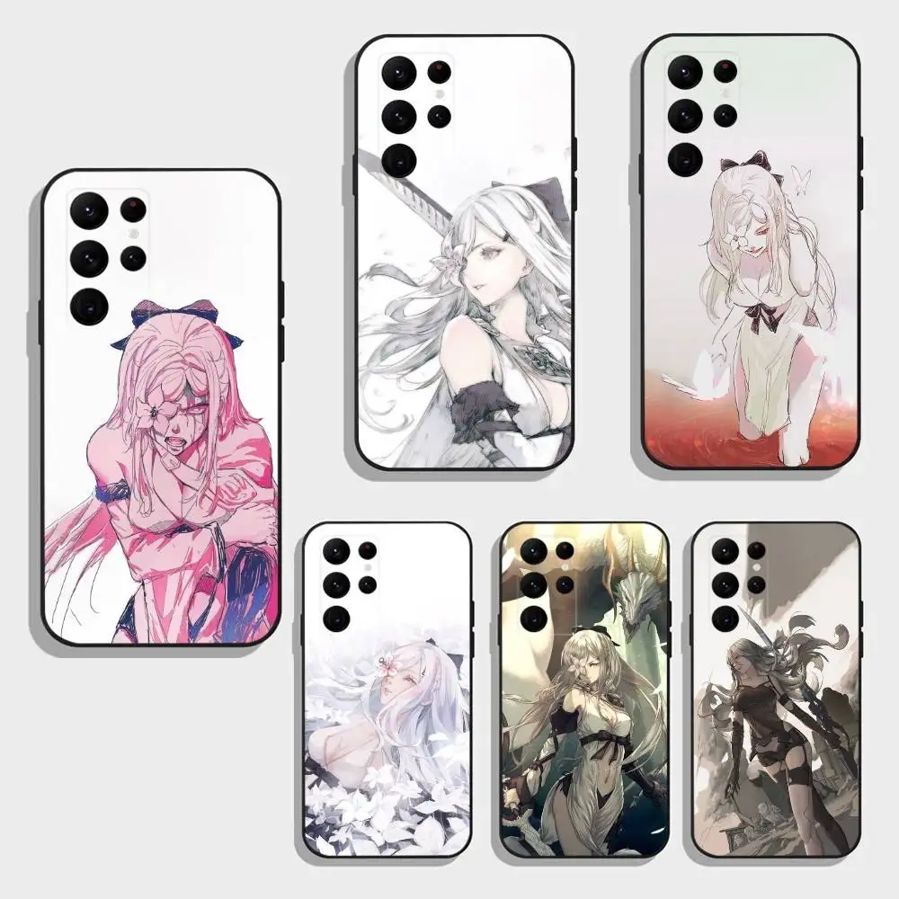 

Game D-Drakengard Z-Zero Phone Case For Samsung S25,24,23,22,30,21,10,9,Ultra,Plus,FE 5G Black Soft Case