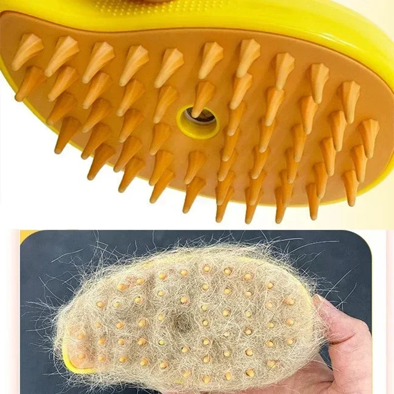 Soft Cat Dog Steam Brush Electric Spray Water  Silicone Depilation Cats Bath Hair Brush Grooming Supplies Spray Kitten Pet Comb