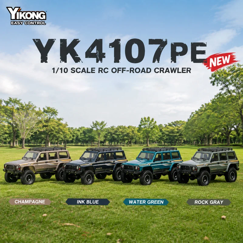 YK4107PE 1/10 Simulation Remote Control Electric Four-wheel Drive Two-speed Differential Lock Climbing off-road vehicle RC