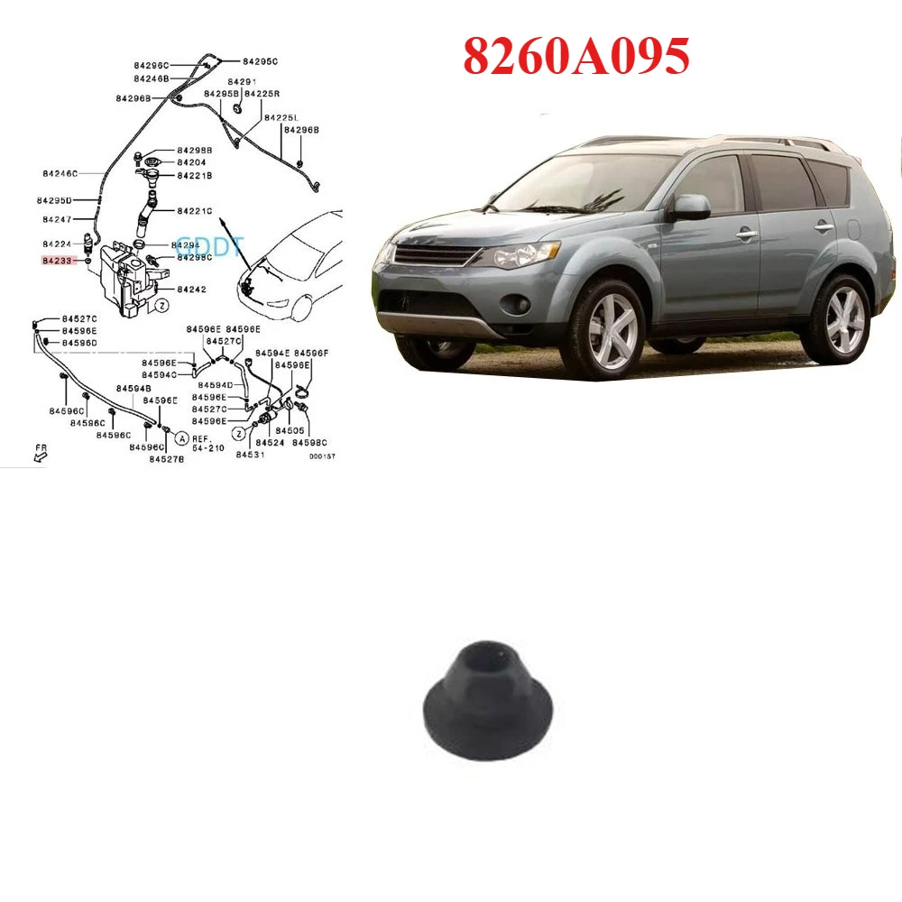 

1 Piece Windshield Washer Tank Gasket for Lancer CX CY CZ Wiper Motor Liner for Outlander CW Wiper Spray Rubber for EVO 8260A095
