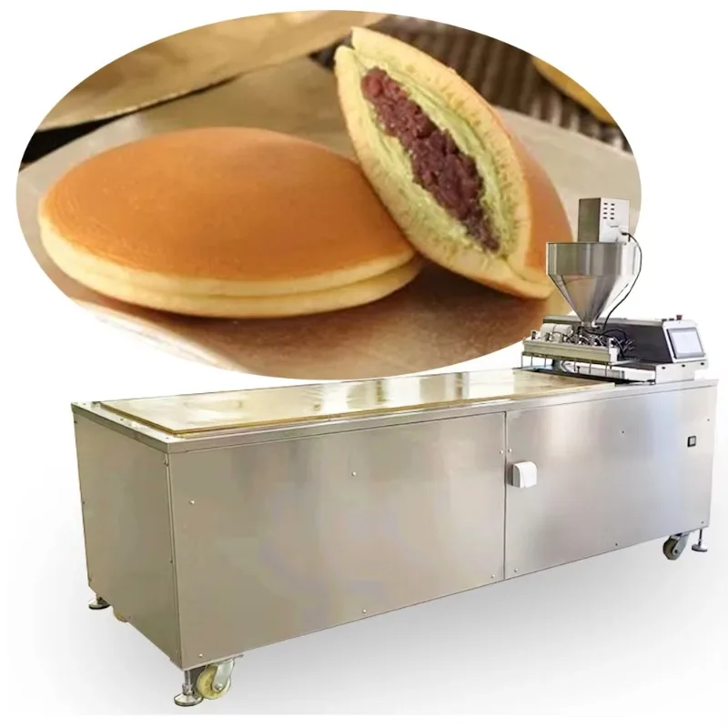 New High Efficiency Sandwich Pancake Line Layer Cake Making Equipment Pancake Dorayaki Cake Machine
