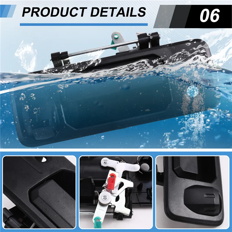 

Tailgate Latch Handle Withcamera Hole Back Door Handle Tailgate Latch Handle Fortoyota 69090-0C040 2007-2013 A