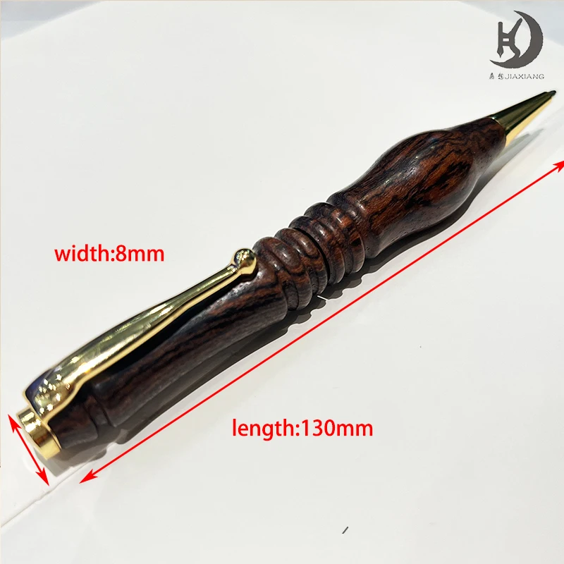 قلم حبر جاف مصنوع يدويًا بشكل فريد من نوعه مصنوع يدويًا من خشب النمر/الخشب الحامض/الأبنوس لكتابة المنتجات المكتبية والمعلم المدرسي للموظفين