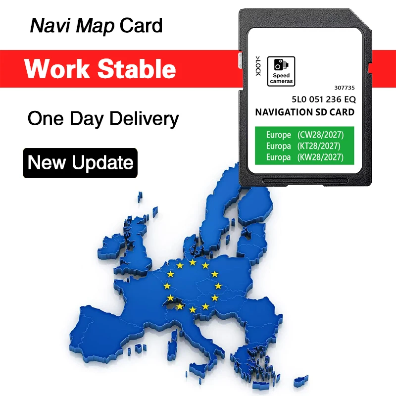 32GB Europa UK Karten 2027 5L0051236EQ Navigation für Skoda Superb Fabia Rapid Yeti Kodiaq Amundsen MIB2 SAT NAV SD-Karte