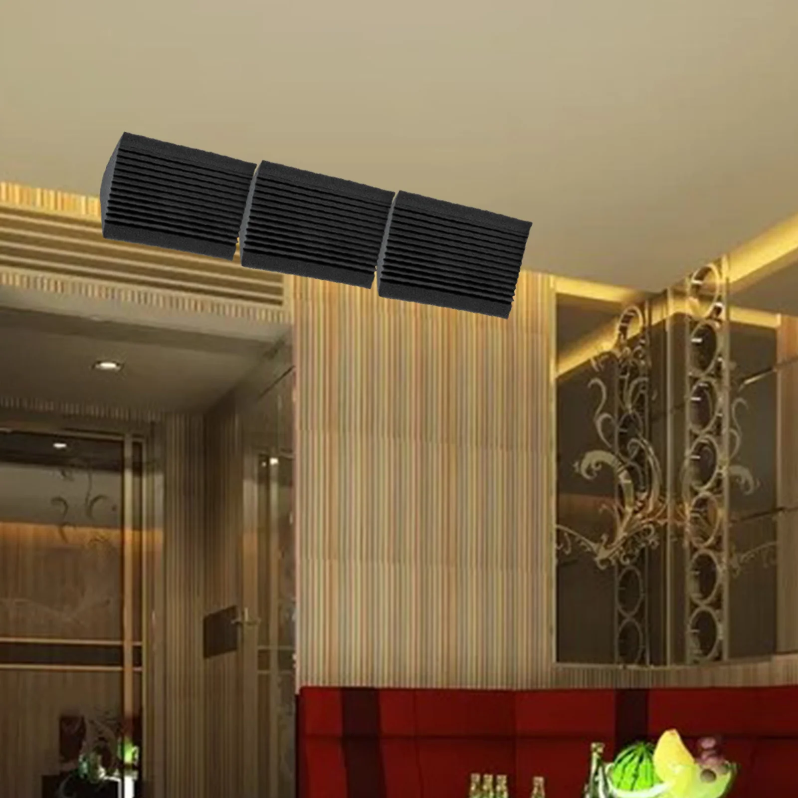 

3pcs Sound Absorbing Foam Panels Acoustic Wall Tiles For Studio Soundproofing Noise Reduction Material