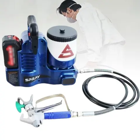 Airless Paint Sprayer 500W 1.2L High Efficiency Electric Airless Sprayer Portable Paint Sprayer for Home Interior For Makita 18V