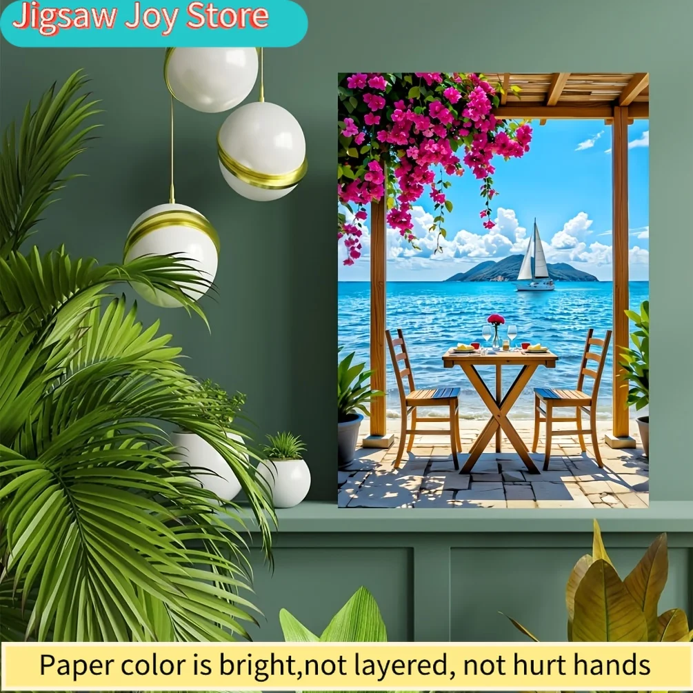 

1000pcs Scenic Landscape Jigsaw Puzzle - Large Paper Puzzle for, Family Interactive Game, DIY Home Decor, Brain Challenge with