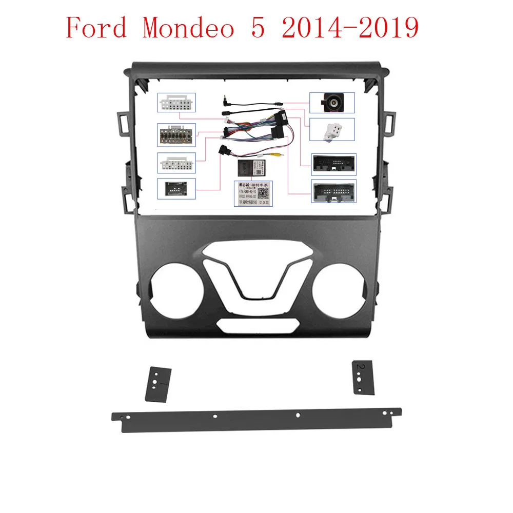 

For Ford Mondeo Fusion 2013-2018 Car Frame Fascia Adapter Canbus Box Decoder Android Radio Dash Fitting Panel Kit
