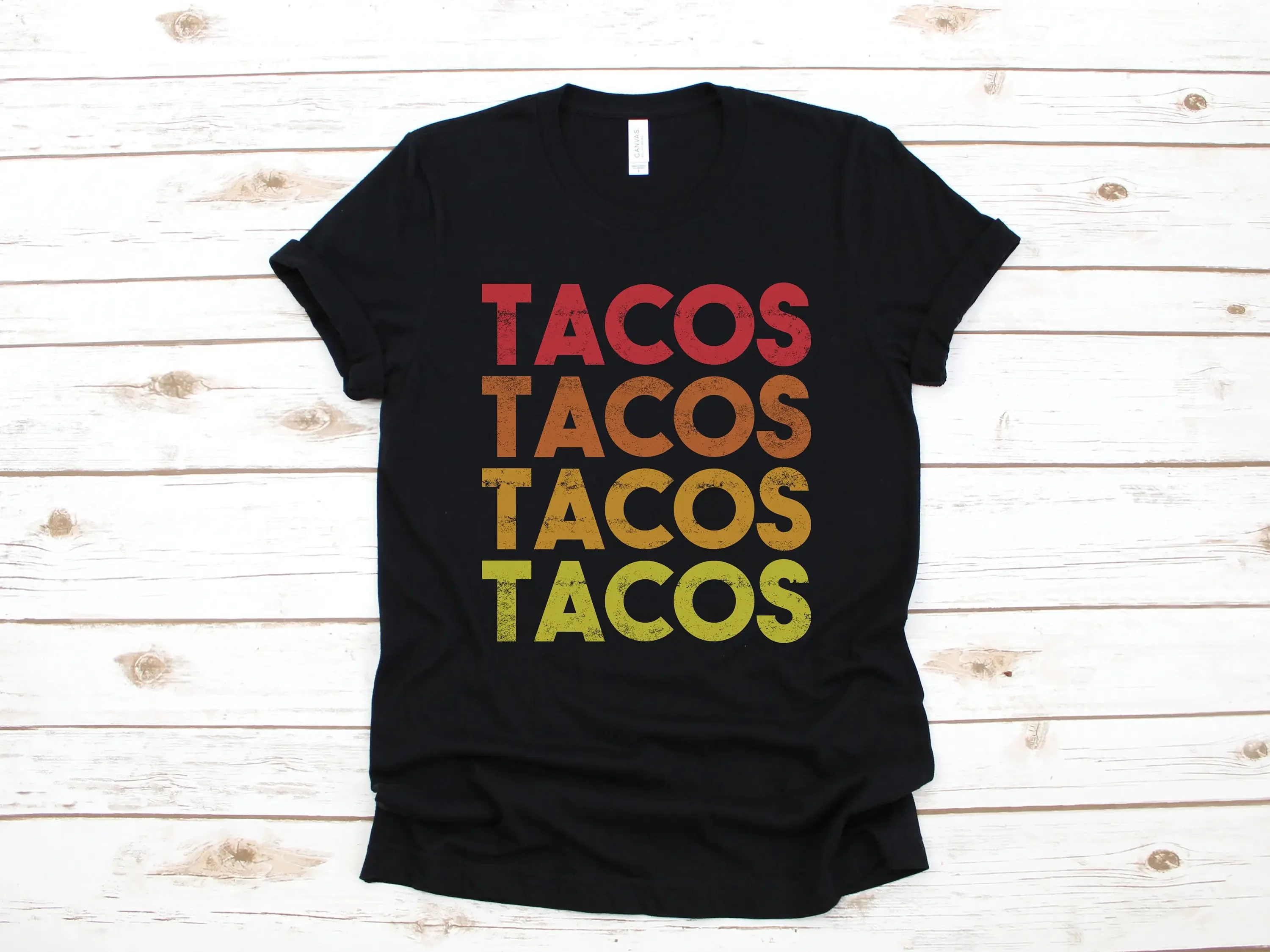 Camiseta De Tacos Retro para niños, ropa divertida De Taco, comida mexicana, Cinco De Mayo, manga larga