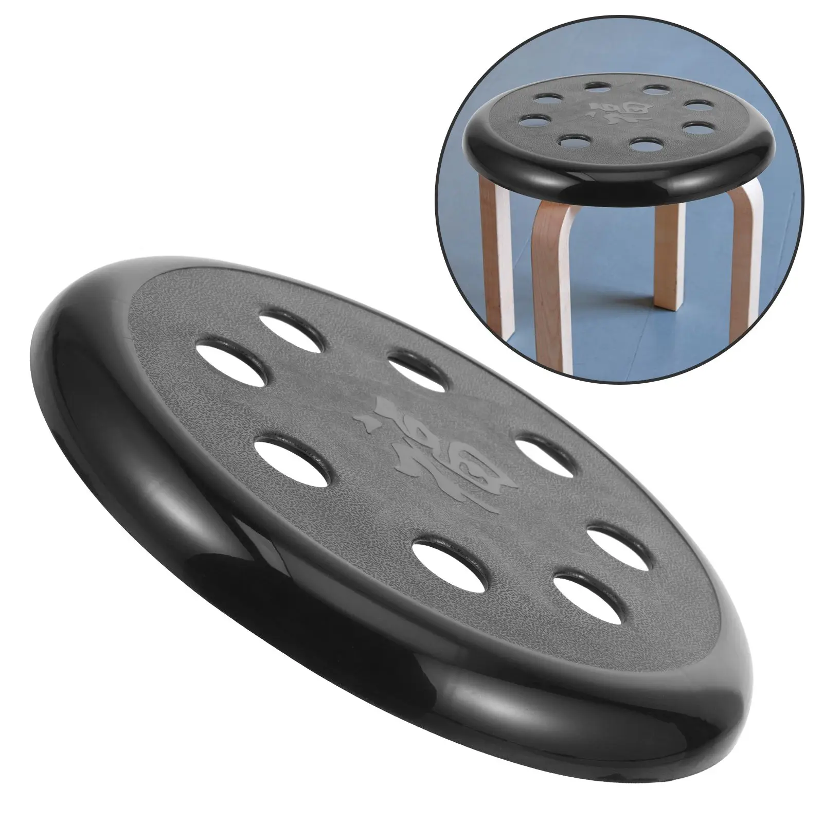 29cm Garden Counter Stools Bar Seat Replacement Canteen Cover Repair Part Round Chair Colored Black Household Restaurant