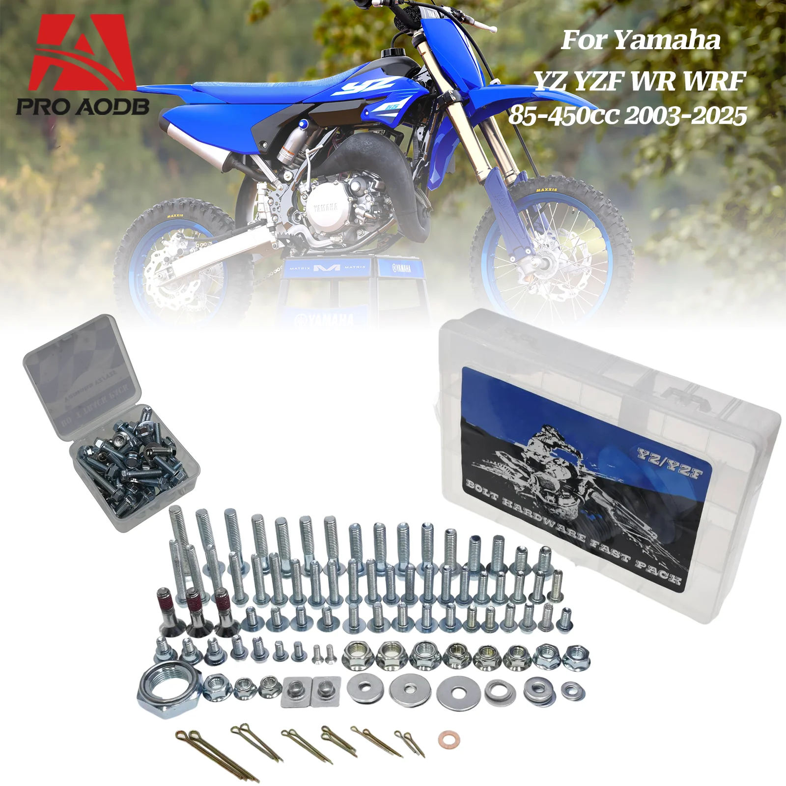 For YAMAHA YZ 85 125 250 450 YZ250F YZ450F 250FX 450FX WR250F WR450F YZ125 YZ250 Motorcycles Fairing Fender Screw Bolt Kit Set