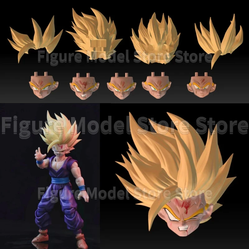 

Tigery 2.0 Dragon Ball S.H.Figuarts SHF Super Saiya SSJ2 Gohan Heads Accessories Animation Action Figure Toy Gift Model